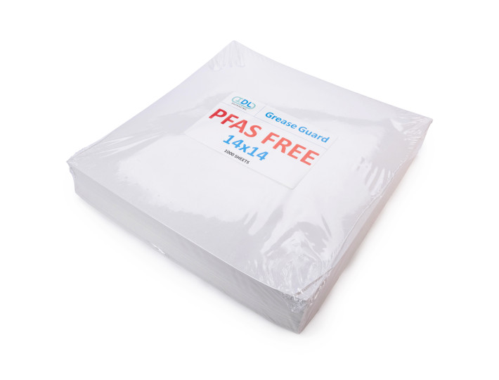 14" x 14" PFAS-Free, Grease-Proof Paper Sheets, White 14" x 14" PFAS-Free, Grease-Proof Paper Sheets, White